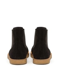 Bottines chelsea en daim noires Dolce & Gabbana