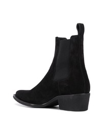 Bottines chelsea en daim noires Amiri