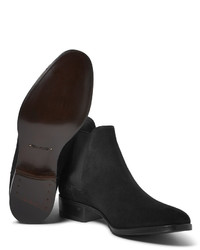 Bottines chelsea en daim noires Tom Ford