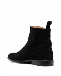 Bottines chelsea en daim noires Scarosso