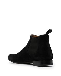 Bottines chelsea en daim noires Church's