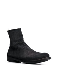 Bottines chelsea en daim noires Officine Creative