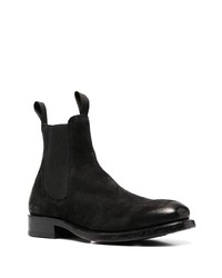 Bottines chelsea en daim noires Officine Creative