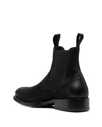 Bottines chelsea en daim noires Officine Creative