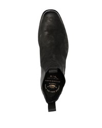 Bottines chelsea en daim noires Officine Creative