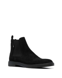 Bottines chelsea en daim noires BOSS