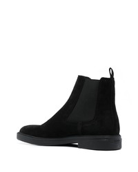 Bottines chelsea en daim noires BOSS