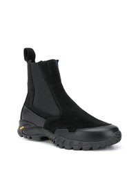 Bottines chelsea en daim noires Stone Island Shadow Project