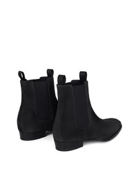 Bottines chelsea en daim noires Giuseppe Zanotti