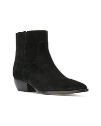 Bottines chelsea en daim noires Saint Laurent