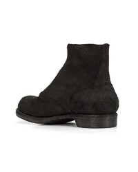 Bottines chelsea en daim noires Guidi