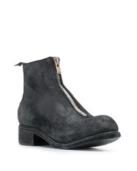 Bottines chelsea en daim noires Guidi