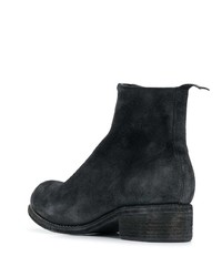 Bottines chelsea en daim noires Guidi