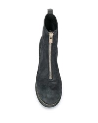 Bottines chelsea en daim noires Guidi