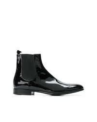 Bottines chelsea en daim noires Gianvito Rossi