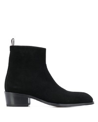 Bottines chelsea en daim noires Giuseppe Zanotti