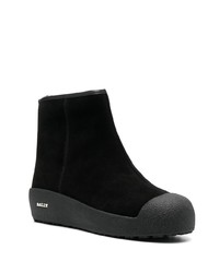 Bottines chelsea en daim noires Bally