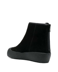 Bottines chelsea en daim noires Bally