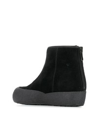 Bottines chelsea en daim noires Bally