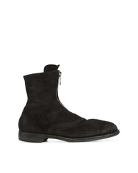 Bottines chelsea en daim noires Guidi