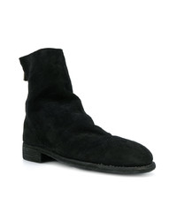 Bottines chelsea en daim noires Guidi