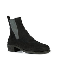 Bottines chelsea en daim noires Guidi