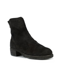 Bottines chelsea en daim noires Guidi