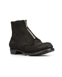 Bottines chelsea en daim noires Guidi