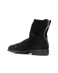 Bottines chelsea en daim noires Guidi