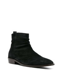 Bottines chelsea en daim noires AllSaints