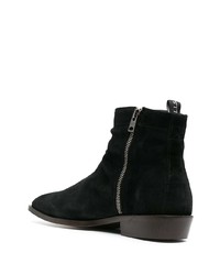 Bottines chelsea en daim noires AllSaints