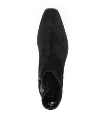 Bottines chelsea en daim noires AllSaints