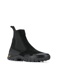 Bottines chelsea en daim noires Stone Island Shadow Project