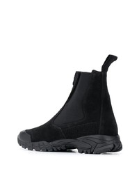 Bottines chelsea en daim noires Stone Island Shadow Project