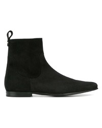 Bottines chelsea en daim noires Dolce & Gabbana