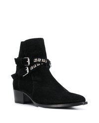 Bottines chelsea en daim noires Amiri