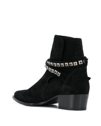 Bottines chelsea en daim noires Amiri