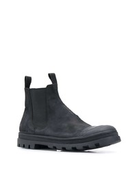 Bottines chelsea en daim noires Officine Creative