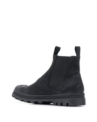 Bottines chelsea en daim noires Officine Creative