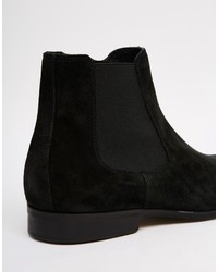 Bottines chelsea en daim noires