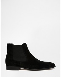 Bottines chelsea en daim noires