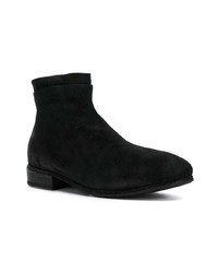 Bottines chelsea en daim noires Marsèll