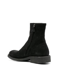 Bottines chelsea en daim noires Del Carlo