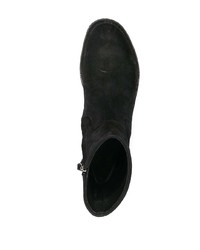 Bottines chelsea en daim noires Del Carlo