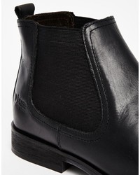 Bottines chelsea en daim noires Base London