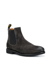 Bottines chelsea en daim noires Doucal's