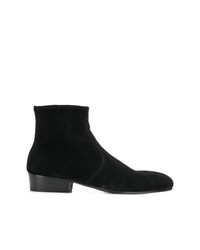 Bottines chelsea en daim noires Leqarant