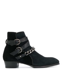 Bottines chelsea en daim noires Lidfort