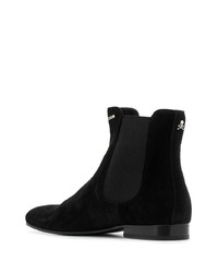 Bottines chelsea en daim noires Philipp Plein