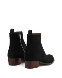 Bottines chelsea en daim noires Giuseppe Zanotti